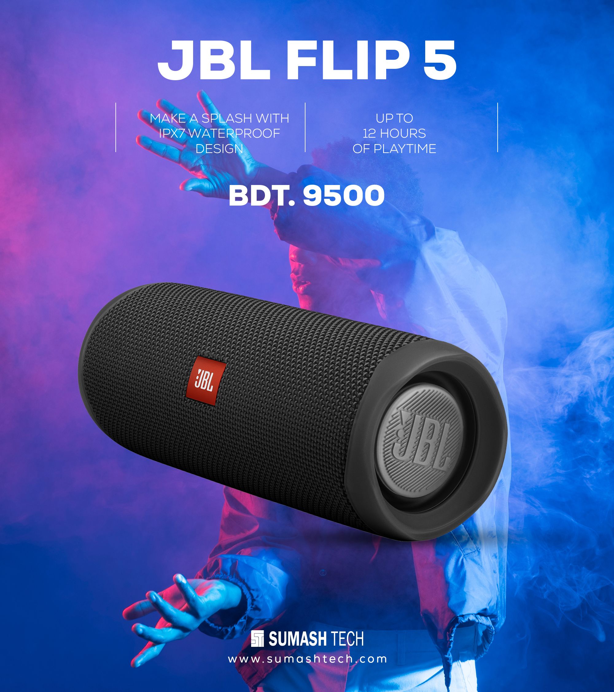 JBL FLIP 5 Speaker Social Media Banner templates in 2021
