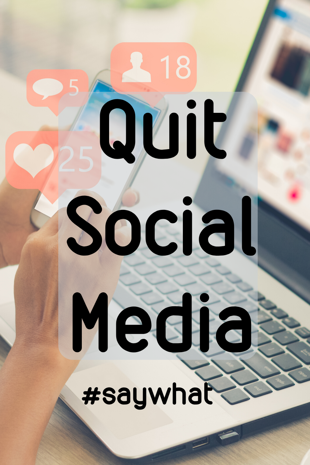 Quit Social Media Quitting social media, Social media