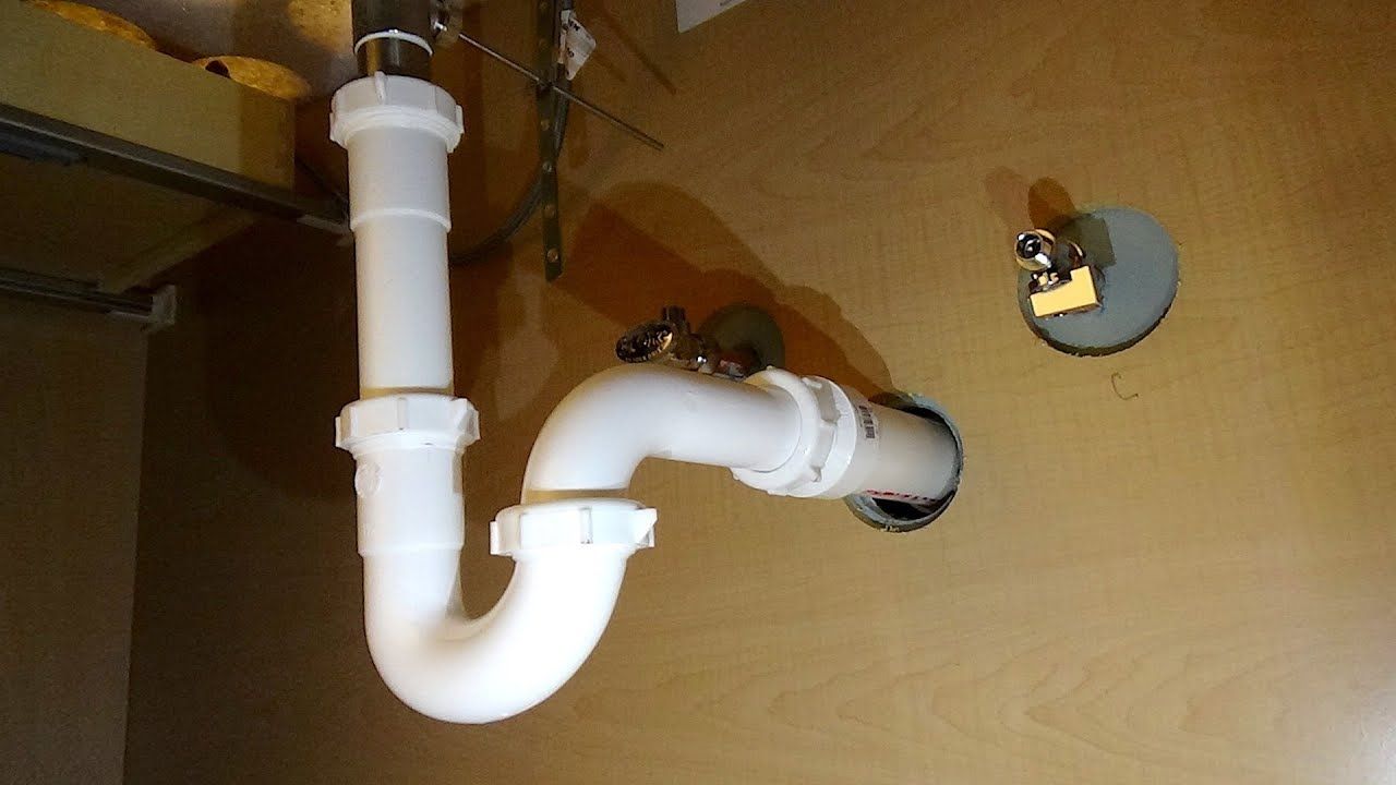 How to Plumb a Drain Sink Drain Pipes YouTube