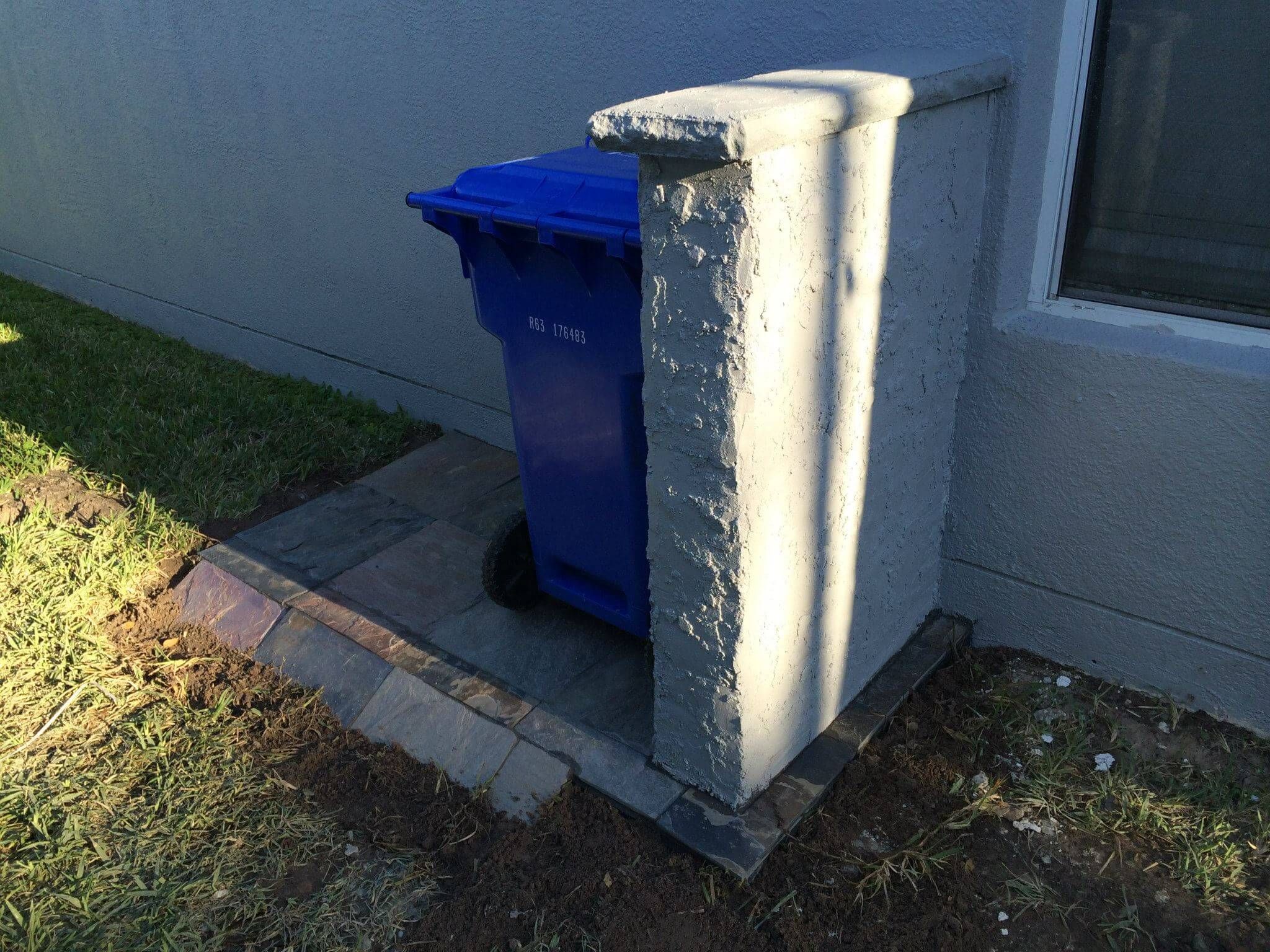 How to Build a Garbage Can Screen Hide trash cans