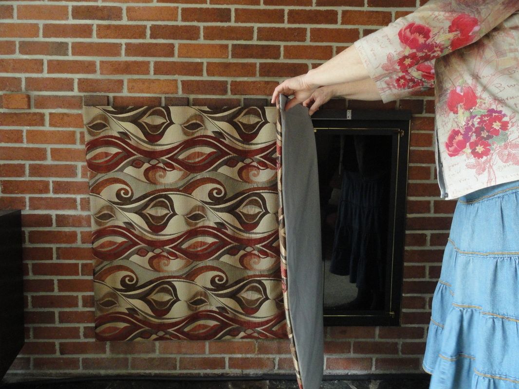 Stops Fireplace drafts stops cold air Fireplace cover