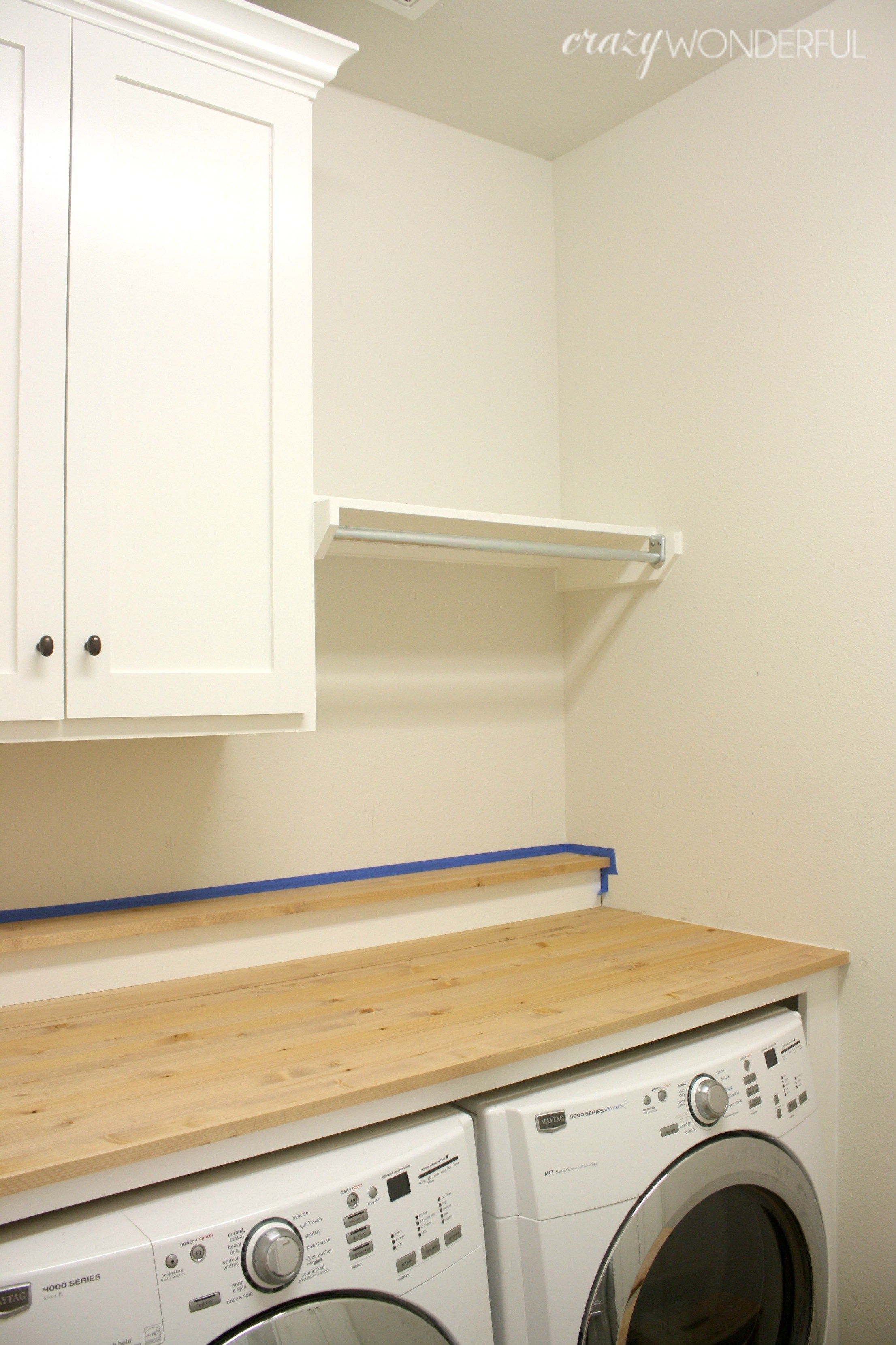DIY built in washer + dryer Crazy Wonderful Laundry