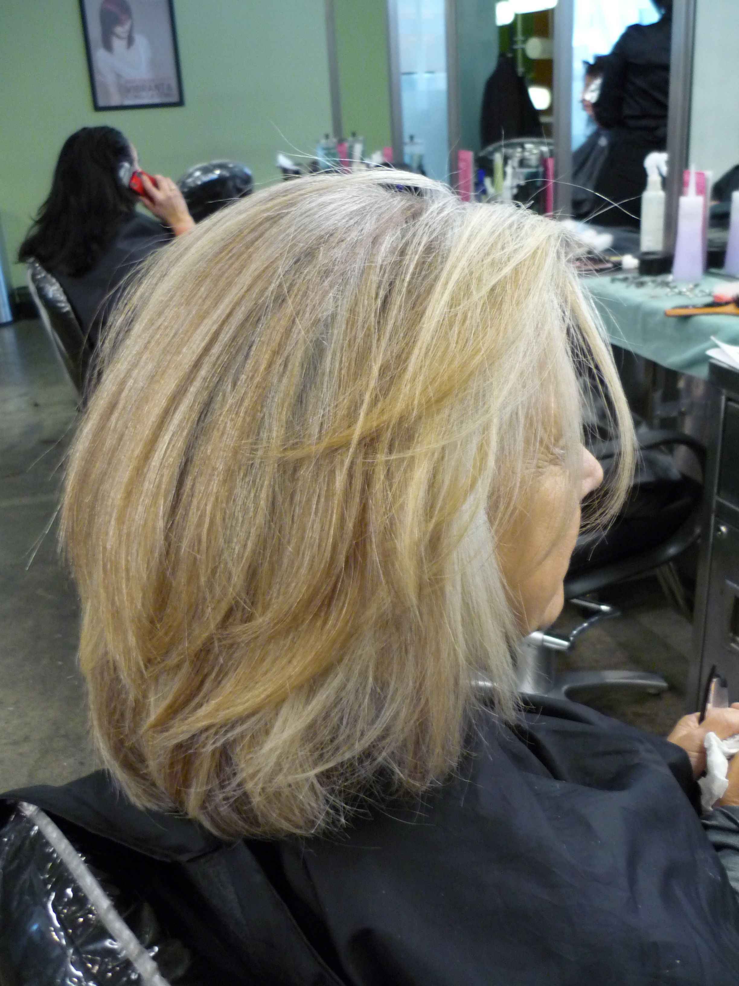 Beth’s hair is over 50 grey. However, she doesn’t