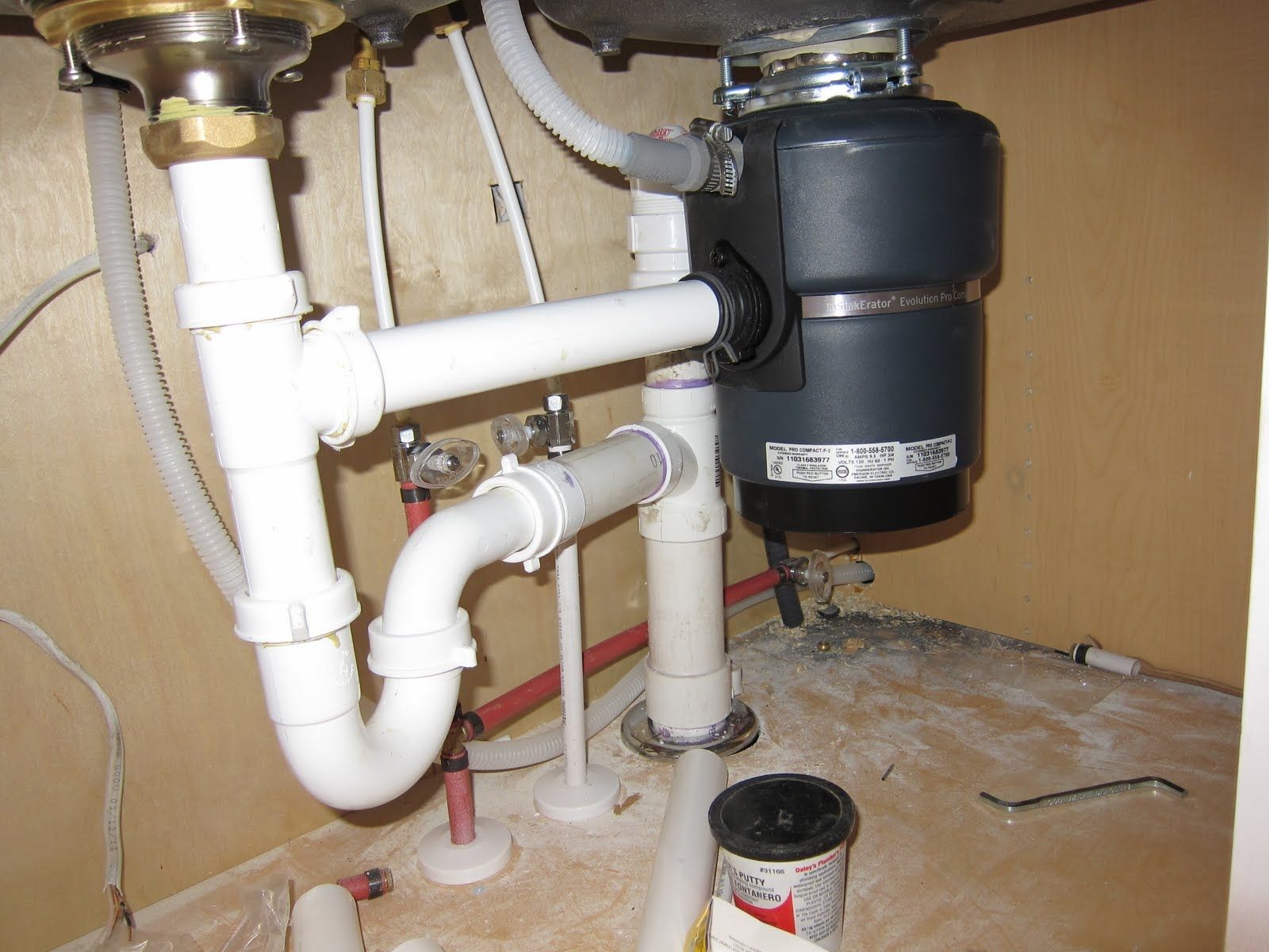 Kitchen Sink Plumbing Diagram With Disposal Double