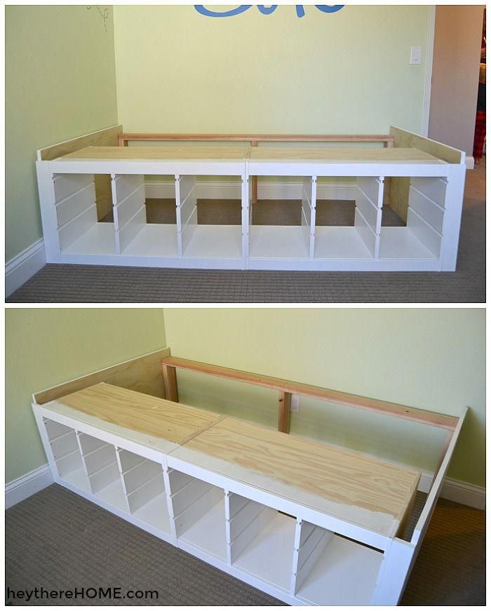 IKEA Hack DIY Twin Storage Bed bedroomdiyideas Diy