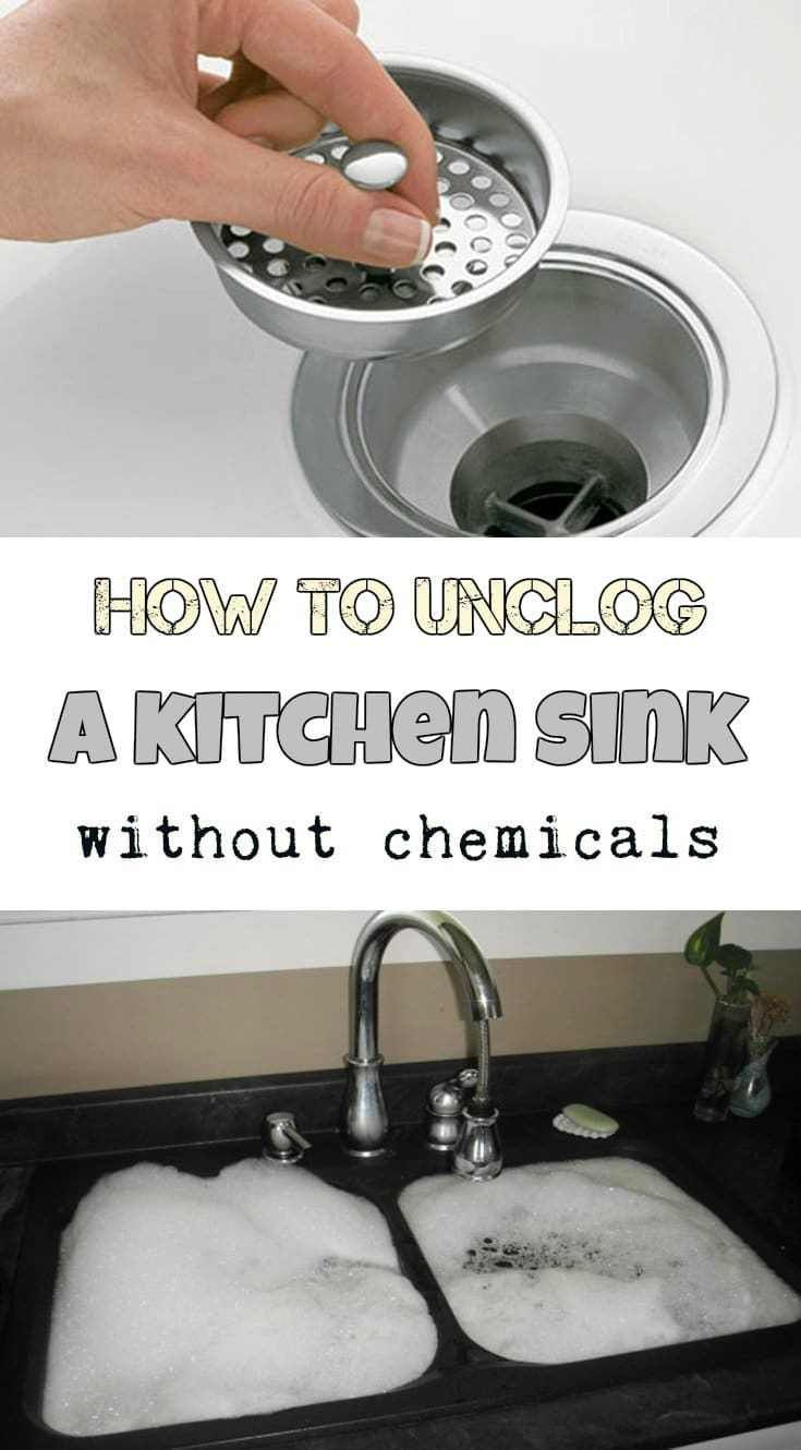 How to Unclog a Kitchen Sink without Chemicals Kitchen