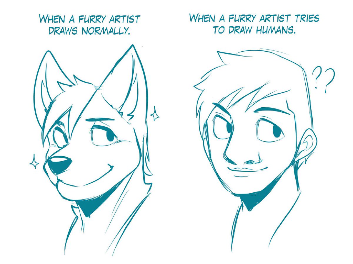 How To Draw A Furry Head