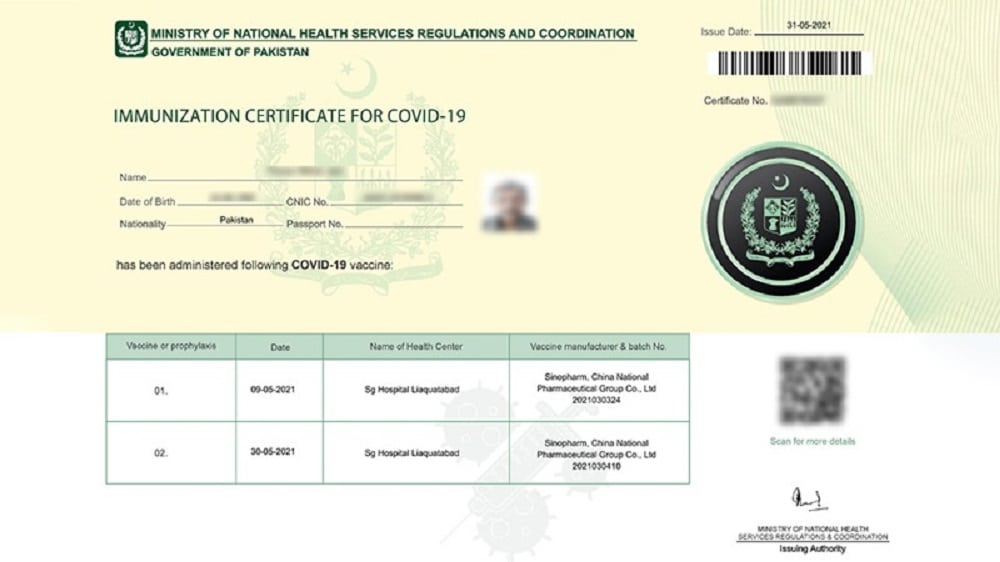 Viral Photo of Fake Vaccination Certificates for Sale