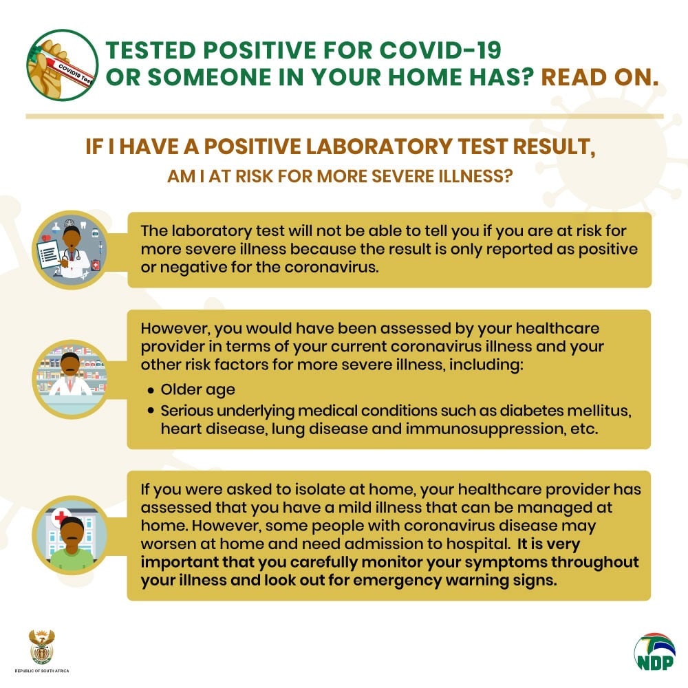 Tested positive for Covid19 or someone in your home has