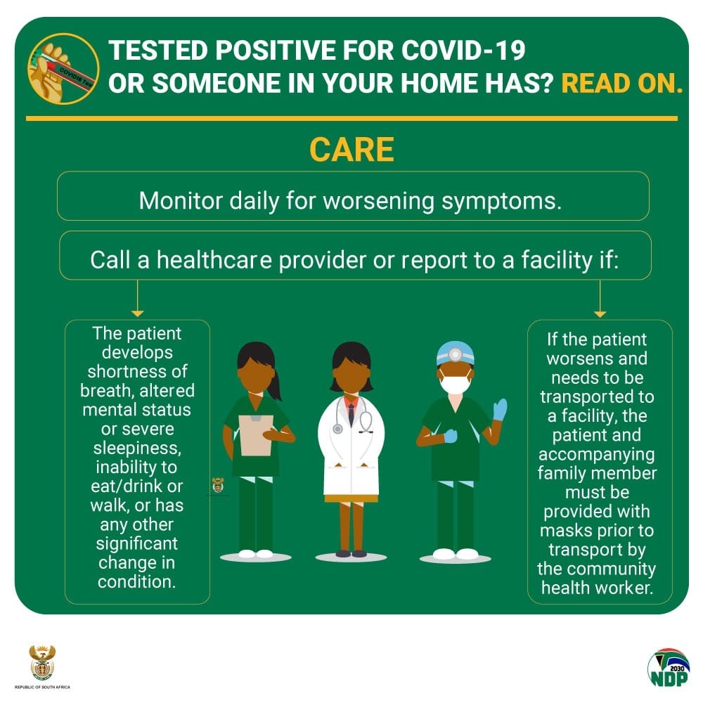 Tested positive for Covid19 or someone in your home has