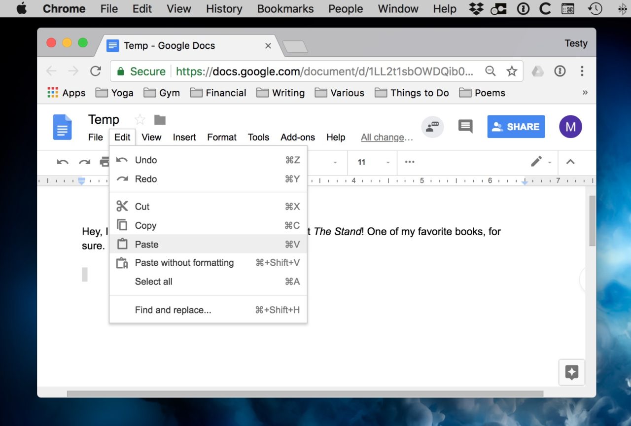 How to Clear Formatting in Google Docs