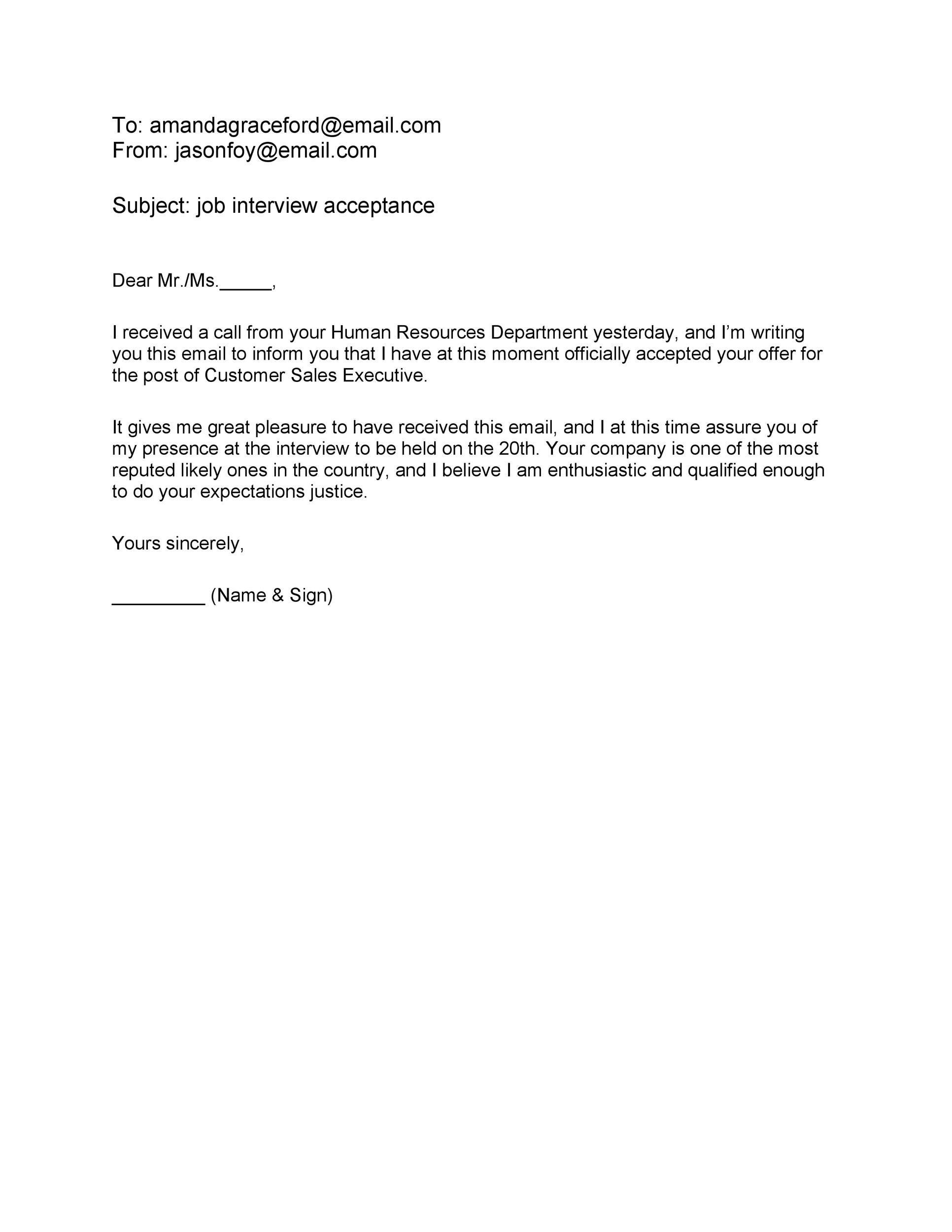 How To Respond A Job Interview Email Job Retro