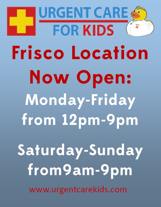 Urgent Care for Kids Now Open in Frisco with Expanded