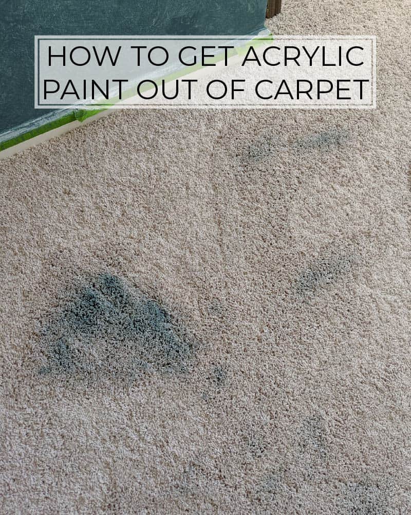 How To Get Acrylic Paint Out Of Carpet at Craigslist