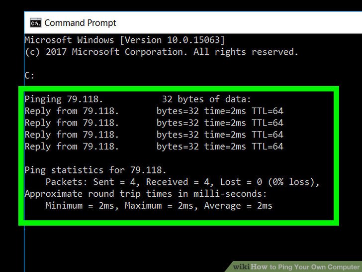 How to Ping Your Own Computer 4 Steps (with Pictures